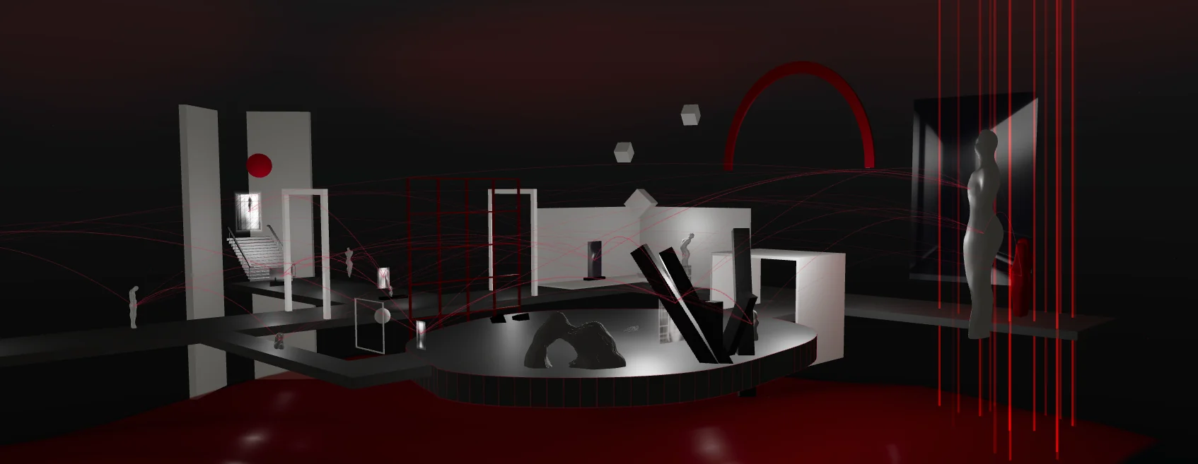 Panoramic view of the Studio Débora Kaz virtual environment